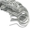 EZ Twist 2" (1 7/8" OD) x 9 Gauge Preformed Galvanized Steel Tie Wire - Fence Ties - 100 Pack