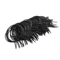 EZ Twist 3 1/2" 8 Gauge (9 Gauge Core) Preformed Galvanized Steel Fence Ties [100 Pack] - (Vinyl Coated Black)