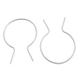 EZ Twist 3 1/2" (3 1/2" OD) x 9 Gauge Preformed Galvanized Steel Tie Wire - Fence Ties - 100 Pack (Galvanized Steel)
