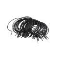 EZ Twist 4 1/2" OD 8 Gauge (9 Gauge Core) Preformed Steel Black Fence Ties [50 Pack] - (Vinyl Coated)