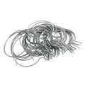 EZ Twist 4 1/2" (4 1/2" OD) x 9 Gauge Preformed Galvanized Steel Tie Wire - Fence Ties - 50 Pack (Galvanized Steel)