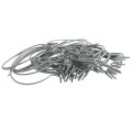 EZ Twist 4 1/2" (4 1/2" OD) x 9 Gauge Preformed Galvanized Steel Tie Wire - Fence Ties - 50 Pack (Galvanized Steel)