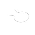 EZ Twist 4" x 9 Gauge Preformed Galvanized Steel Tie Wire - Fence Ties - 100 Pack (Galvanized Steel)