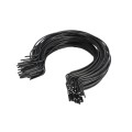 EZ Twist 6 5/8 inch x 9 Gauge Preformed Galvanized Steel Tie Wire 9 Gauge Fence Ties - 50 Pack Black Vinyl Coated