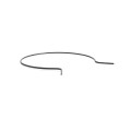 EZ Twist 6 5/8 inch x 9 Gauge Preformed Galvanized Steel Tie Wire 9 Gauge Fence Ties - 50 Pack Black Vinyl Coated