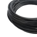 EZ Twist 6 5/8 inch x 9 Gauge Preformed Galvanized Steel Tie Wire 9 Gauge Fence Ties - 50 Pack Black Vinyl Coated