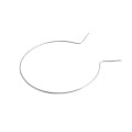 EZ Twist 6 5/8 inch by 9 Gauge Preformed Galvanized Steel Tie Wire 9 Gauge Fence Ties - 50 Pack