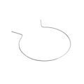EZ Twist 6 5/8 inch by 9 Gauge Preformed Galvanized Steel Tie Wire 9 Gauge Fence Ties - 50 Pack