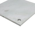 Chain Link 1/2" x 12" x 12" Weldable Surface Mount Floor Flange - Base Plate (Galvanized Steel) (Floor Flange)