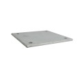 Chain Link 1/2" x 12" x 12" Weldable Surface Mount Floor Flange - Base Plate (Galvanized Steel) (Floor Flange)