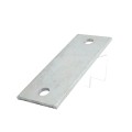 Chain Link 1/4" x 3" x 8" Weldable Surface Mount Floor Flange - Base Plate (Hot Dip Galvanized Steel) 2 Hole 5/8"