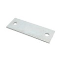 Chain Link 1/4" x 3" x 8" Weldable Surface Mount Floor Flange - Base Plate (Hot Dip Galvanized Steel) 2 Hole 5/8"