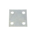 Chain Link 1/4" x 4" x 4" Weldable Surface Mount Floor Flange - Base Plate (Galvanized Steel)