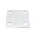 Chain Link 1/4" x 5" x 5" Weldable Surface Mount Floor Flange - Base Plate (Galvanized Steel) 
