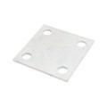 Chain Link 1/4" x 5" x 5" Weldable Surface Mount Floor Flange - Base Plate (Galvanized Steel) 