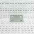 Chain Link 1/4" x 5" x 5" Weldable Surface Mount Floor Flange - Base Plate (Galvanized Steel) 