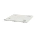 Chain Link 1/4" x 5" x 5" Weldable Surface Mount Floor Flange - Base Plate (Galvanized Steel) 