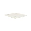 Chain Link 1/4" x 5" x 5" Weldable Surface Mount Floor Flange - Base Plate (Galvanized Steel) 