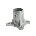 Chain Link 2 1/2" [2 3/8" OD] Surface Mount Floor Flange w/ 2 Set Screws (Galvanized Malleable Steel)