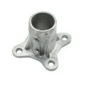 Chain Link 2 1/2" [2 3/8" OD] Surface Mount Floor Flange w/ 2 Set Screws (Galvanized Malleable Steel)
