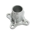 Chain Link 2 1/2" [2 3/8" OD] Surface Mount Floor Flange w/ 2 Set Screws (Galvanized Malleable Steel)