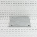 Chain Link 3/8" x 8" x 8" Weldable Surface Mount Floor Flange - Base Plate (Galvanized Steel)