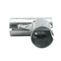 Chain Link 2 1/2" [2 3/8" OD] x 2 1/2" [2 3/8" OD] Gate Corner for 90 Degree Angles - Gate Elbow (Pressed Steel) (Default)
