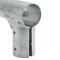 Chain Link 2 1/2" [2 3/8" OD] x 2 1/2" [2 3/8" OD] Gate Corner for 90 Degree Angles - Gate Elbow (Pressed Steel) (Default)