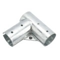 Chain Link 2 1/2" [2 3/8" OD] x 2 1/2" [2 3/8" OD] Gate Corner for 90 Degree Angles - Gate Elbow (Pressed Steel) (Default)