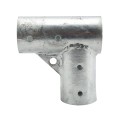 Chain Link 2 1/2" [2 3/8" OD] x 2 1/2" [2 3/8" OD] Gate Corner for 90 Degree Angles - Gate Elbow (Pressed Steel) (Default)