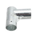 Chain Link 2 1/2" [2 3/8" OD] x 2 1/2" [2 3/8" OD] Gate Corner for 90 Degree Angles - Gate Elbow (Pressed Steel) (Default)