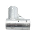 Chain Link 2 1/2" [2 3/8" OD] x 2 1/2" [2 3/8" OD] Gate Corner for 90 Degree Angles - Gate Elbow (Pressed Steel) (Default)