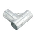 Chain Link 2 1/2" [2 3/8" OD] x 2 1/2" [2 3/8" OD] Gate Corner for 90 Degree Angles - Gate Elbow (Pressed Steel) (Default)