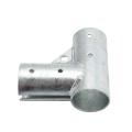 Chain Link 2 1/2" [2 3/8" OD] x 2 1/2" [2 3/8" OD] Gate Corner for 90 Degree Angles - Gate Elbow (Pressed Steel) (Default)