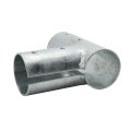 Chain Link 2 1/2" [2 3/8" OD] x 2 1/2" [2 3/8" OD] Gate Corner for 90 Degree Angles - Gate Elbow (Pressed Steel) (Default)