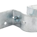 Wood to Steel Pipe Grip Tie 1 5/8" Round Post to Wood Fence Bracket - Galvanized