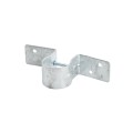 Wood to Steel Pipe Grip Tie 1 5/8" Round Post to Wood Fence Bracket - Galvanized