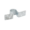 Wood to Steel Pipe Grip Tie 1 5/8" Round Post to Wood Fence Bracket - Galvanized