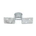 Wood to Steel Pipe Grip Tie 1 5/8" Round Post to Wood Fence Bracket - Galvanized