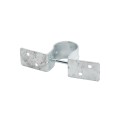 Wood to Steel Pipe Grip Tie 1 5/8" Round Post to Wood Fence Bracket - Galvanized