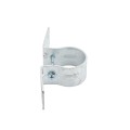 Wood to Steel Pipe Grip Tie 2" (1 7/8" OD) Round Post to Wood Fence Bracket - Galvanized