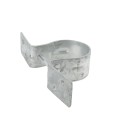 Wood to Steel Pipe Grip Tie 2" Round Post to Wood Fence Bracket - Galvanized