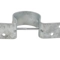 Wood to Steel Pipe Grip Tie 2 3/8" Round Post to Wood Fence Bracket - Galvanized