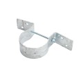 11-Gauge Wood to Steel 3" Pipe Grip Tie 3" (2 7/8") Round Post to Wood Fence Bracket - Galvanized