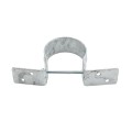 11-Gauge Wood to Steel 3" Pipe Grip Tie 3" (2 7/8") Round Post to Wood Fence Bracket - Galvanized