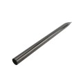 Black Ground Post Sleeve for 1 3/8" OD Pipe (Black Powder Coated Steel)
