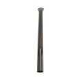 Black Ground Post Sleeve for 1 3/8" OD Pipe (Black Powder Coated Steel)
