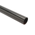 Black Ground Post Sleeve for 1 3/8" OD Pipe (Black Powder Coated Steel)