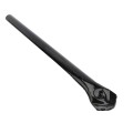 Chain Link Black Ground Post Sleeve for 1 5/8" OD Pipe (Powder Coated)
