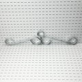 Chain Link 3-Piece 24" Long [12 Gauge] Gate Scroll - Decorative Gate Topper